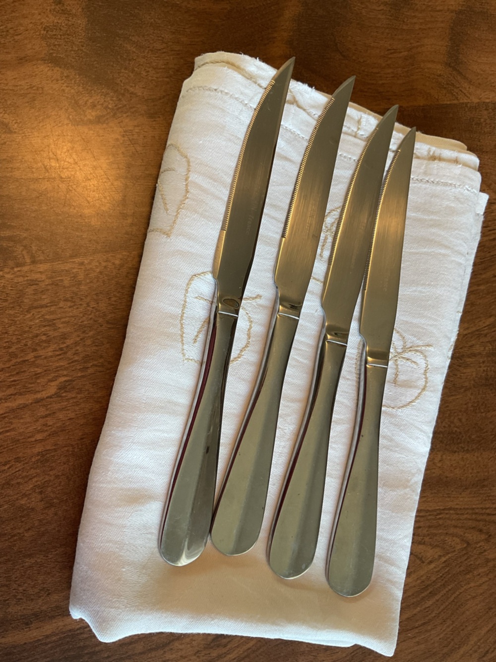 Set of Four Pretty Steak Knives
